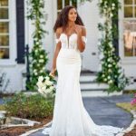 Vestido de Novia Estilo Sirena Espalda Abierta y Tirantes Caídos. Ref. MVN8LQZA