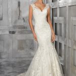 Vestido de Novia Trompeta En Tul y Apliques. Ref. MVN14XYY