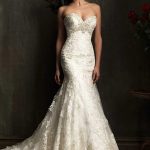 Vestido de Novia Estilo Sirena Strapless Maravillosa Pedrería. Ref. MVNEYPRY