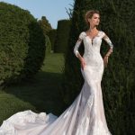 Vestido de Novia Sirena con Hermosa Espalda y Manga Larga. MVNHQDDN