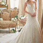 Vestido de Novia en tul Espalda Abierta con Apliques. Ref. MVNX3N2Q