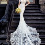 Vestido Sirena en Tul Espectacular Espalda con Apliques. REf. MVNX479Tzxx