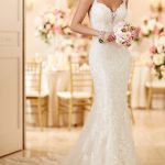 Vestido de Novia Estilo Sirena Espalda Abierta con Apliques en Tul. Ref. MVNYLEGH