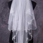 Velo de Novia Bordado en Hilo y Pedreria - QV131