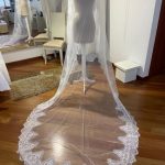 Mantilla de Novia Contorno Bordado- QV144